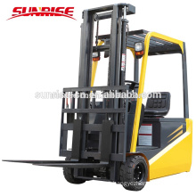 High Quality 1.5 ton Four Wheel Electric battery operated Forklift truck